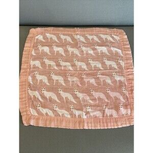 Milkbarn Mini Lovey Pink Fox Rayon From Bamboo Baby Girl Washed Once